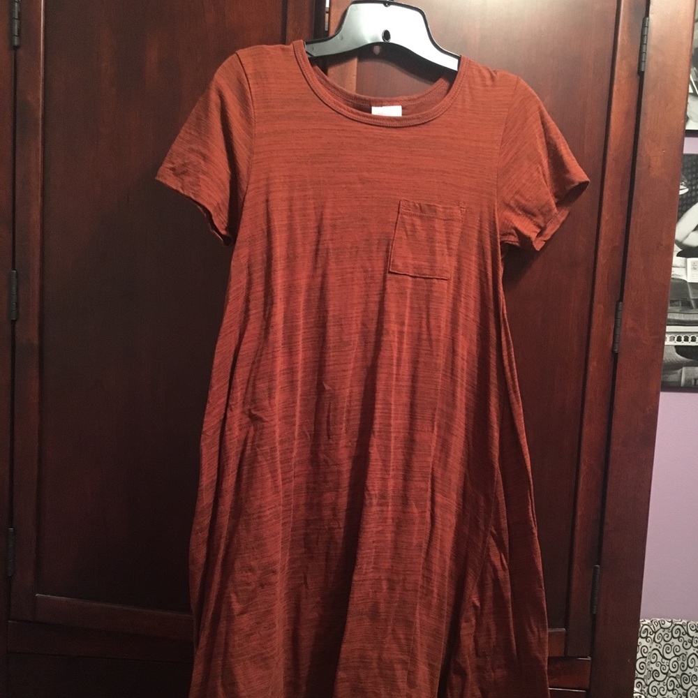 LuLaRoe Carly Pumpkin Orange